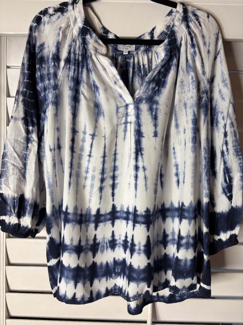 Crown & Ivy Tye Dye Blouse